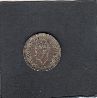 Beschrijving: 1/4 Rupee GEORGE VI  